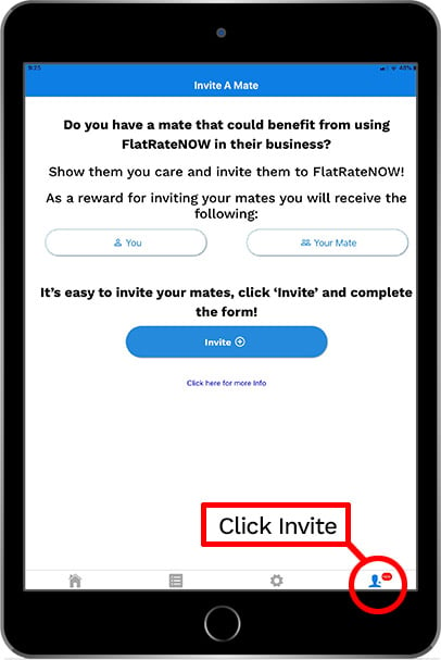 step 2 click invite