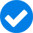 Blue tick icon Blue tick icon