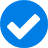 Blue tick icon